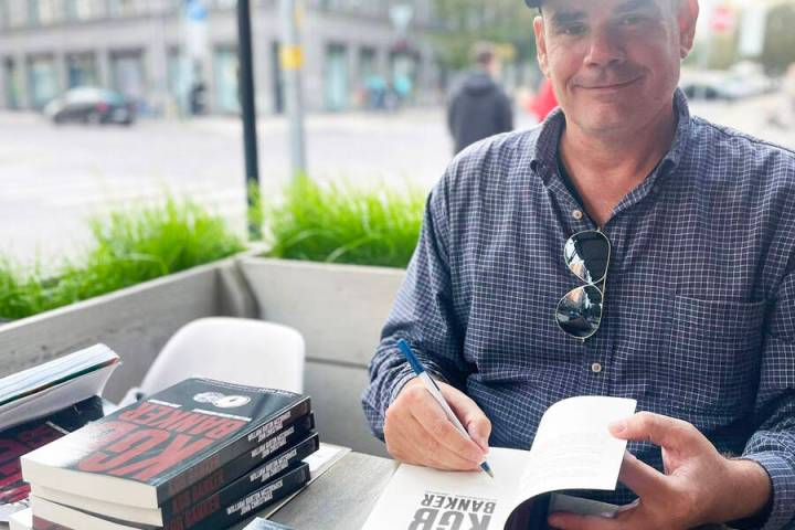 Photos courtesy Bill McCormick Boulder City native Bill McCormick signs a copy of one of his no ...