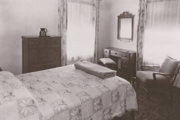 Photos courtesy Boulder City Hoover Dam Museum Room 218, seen here when Boulder Dam Hotel opene ...