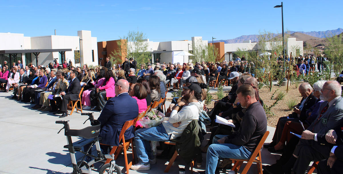 Ron Eland/Boulder City Review Hundreds turned out for the Oct. 30 ribbon cutting at St. Jude’ ...