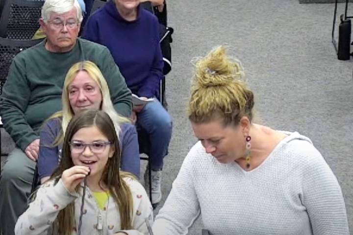 (Screenshot) 11-year-old Lily Runco, a member of the Rainbow Readers group that reads to animal ...