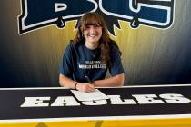 Photo courtesy Sophia Kelso Boulder City senior Sophia Kelso signs her National Letter of Inten ...