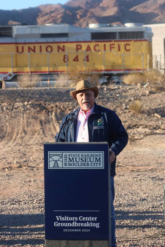 Ron Eland/Boulder City Review Nevada Lt. Gov. Stavros Anthony was on hand at the groundbreaking ...