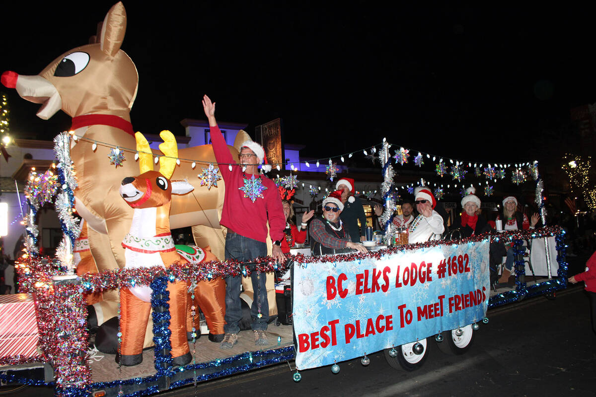 Members of the Boulder City Elks Club were in full spirit.