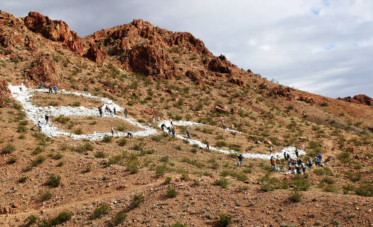 The BC on Radar Mountain, seen here about two hours into its repainting Saturday, has been in t ...