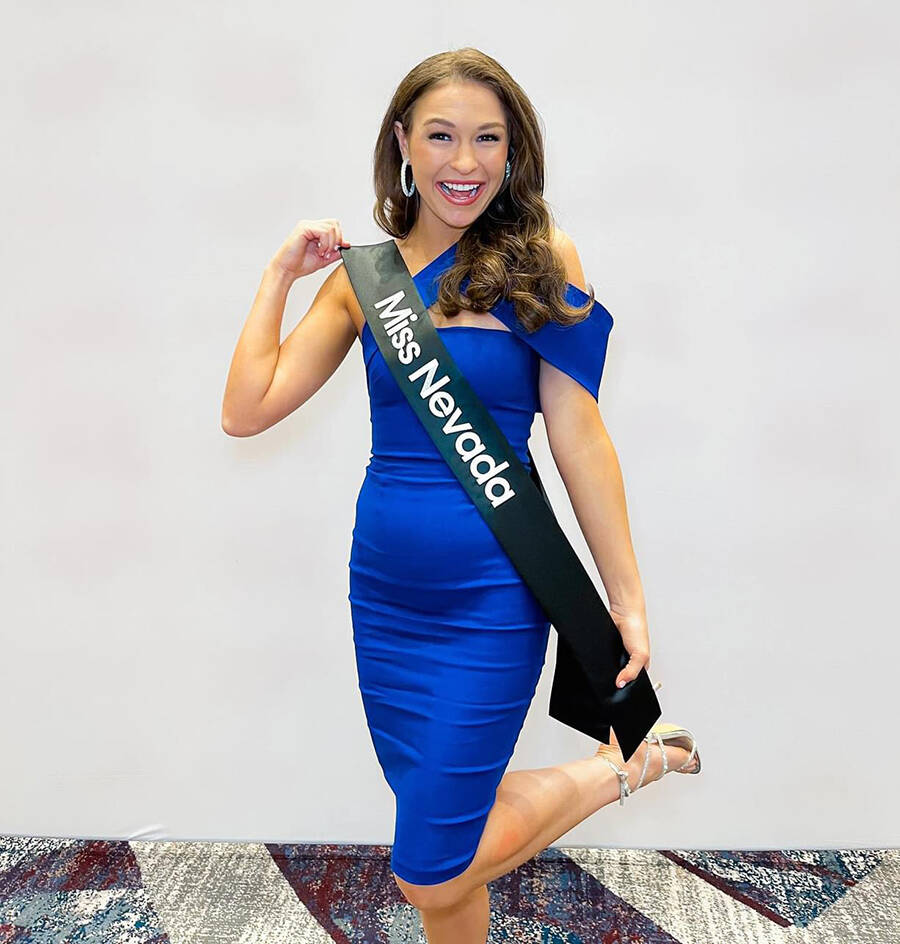 Courtesy photo Boulder City's Taylor Blatchford, after being named Miss Nevada, competed in the ...