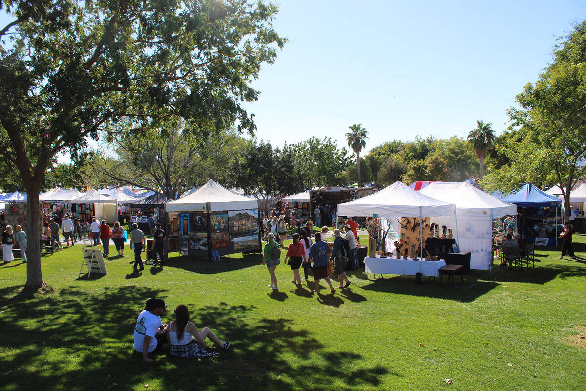 Ron Eland/Boulder City Review The 60th annual Art in the Park event again drew thousands of art ...