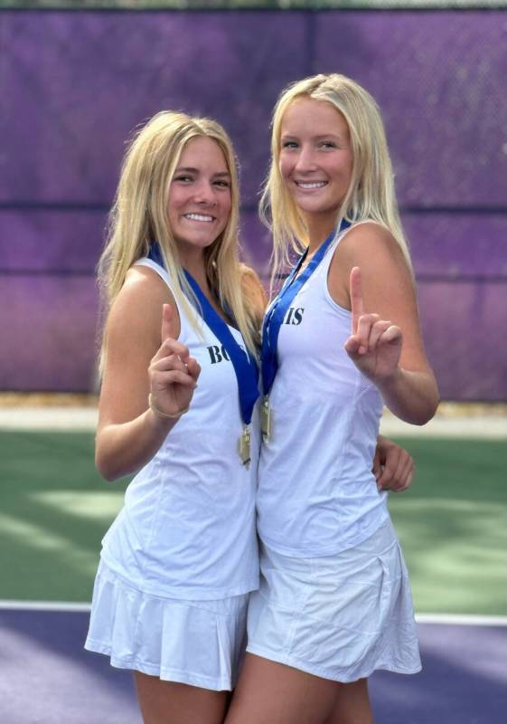 Photo courtesy Lisa Morris Seniors Chayce Larson and Madeline Morris celebrate winning the 3A ...