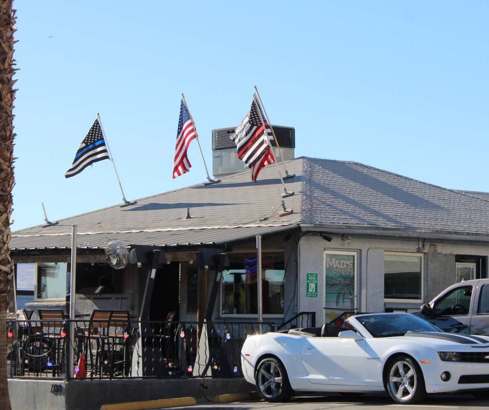 Ron Eland/Boulder City Review The summertime Trump flags have recently been replaced with Ameri ...