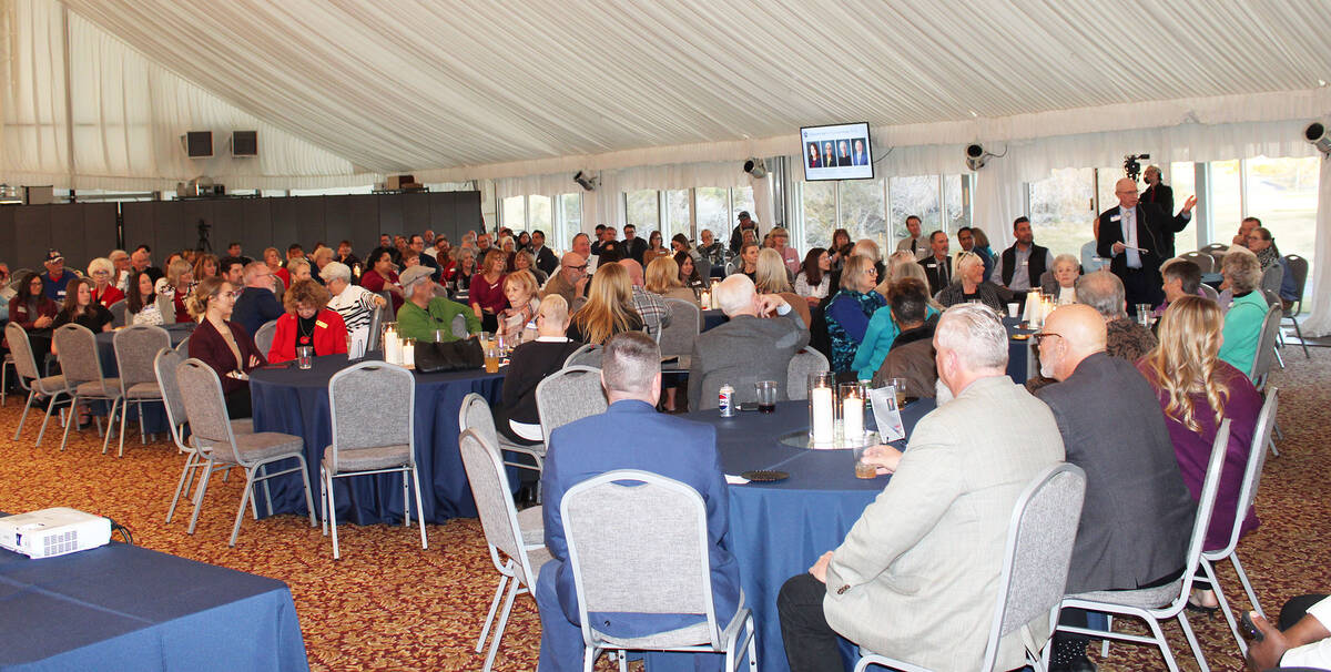 Ron Eland/Boulder City Review A large crowd filled the Boulder Creek pavilion to hear the annua ...