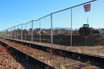 Ron Eland/Boulder City Review Construction of the new expansion of the Nevada State Railroad Mu ...