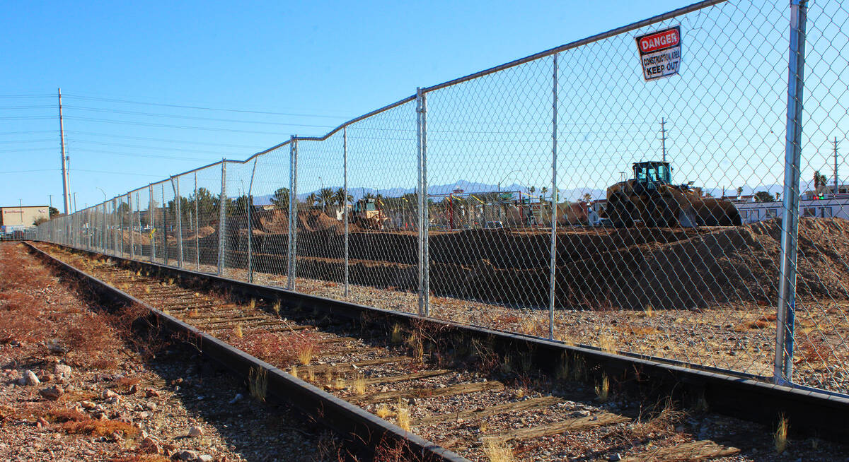 Ron Eland/Boulder City Review Construction of the new expansion of the Nevada State Railroad Mu ...