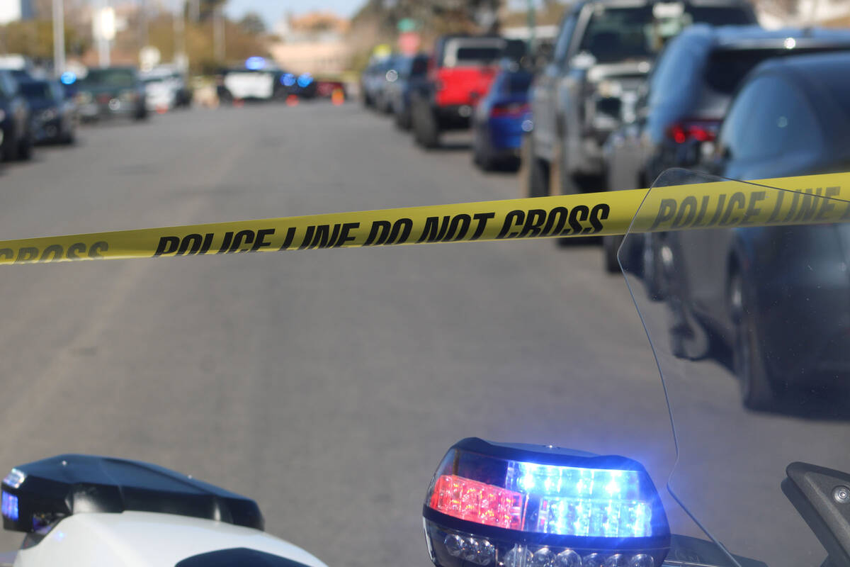 Ron Eland/Boulder City Review Several streets in Boulder City were blocked off Friday following ...