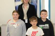 Ron Eland/Boulder City Review Harry Reid Elementary School Principal Tracy Echeverria shares so ...