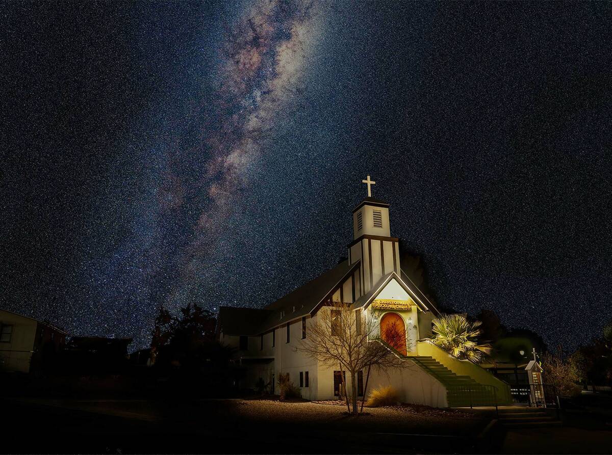 Bill Bruninga/Special to the Review The Milky Way seen above Boulder City taken outside of St. ...