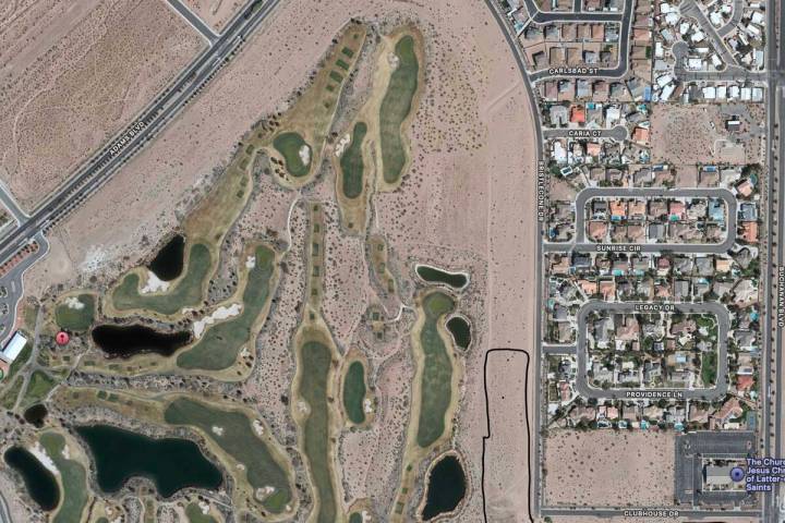 Screenshot Overhead view of Tract 350. The area outlined in black is the approximate area of th ...