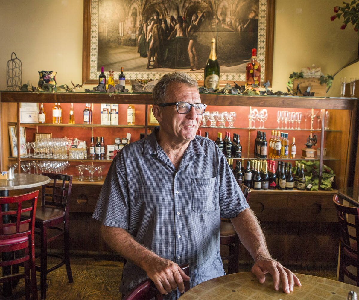 Milo Hurst, owner of Milo's Cellar & Wine, 538 Nevada Way, stands in the bar on July 25, 2016, ...