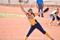 Robert Vendettoli/Boulder City Review Boulder City Picture Rhiley Beck throws a strike against ...