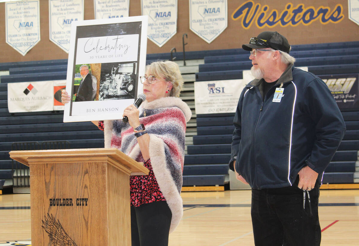 Ron Eland/Boulder City Review Carol Hanson was the guest speaker during the second day of Every ...