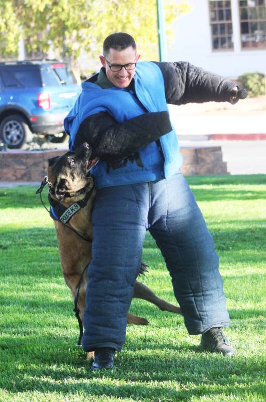 Ron Eland/Boulder City Review Todd Austin, from National Park Service, acted as the decoy durin ...