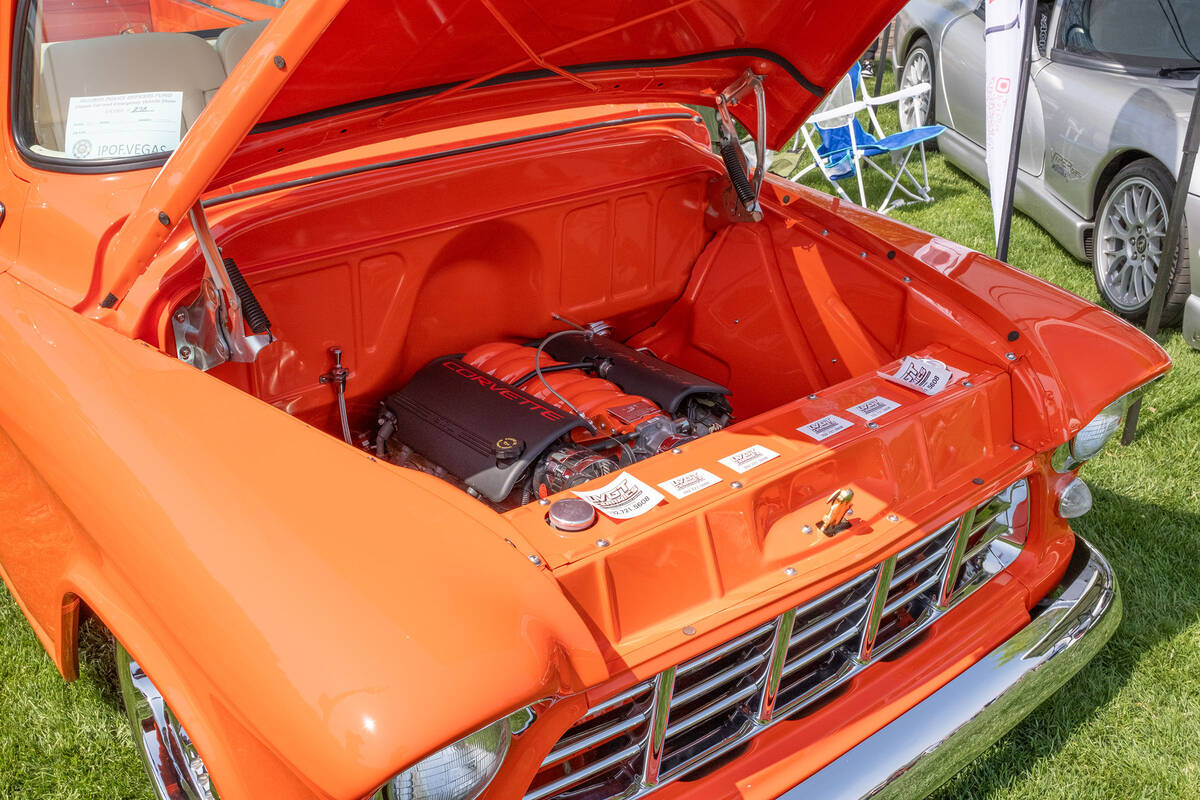 This Chevy truck was one of the many classic vehicles on display last Saturday.