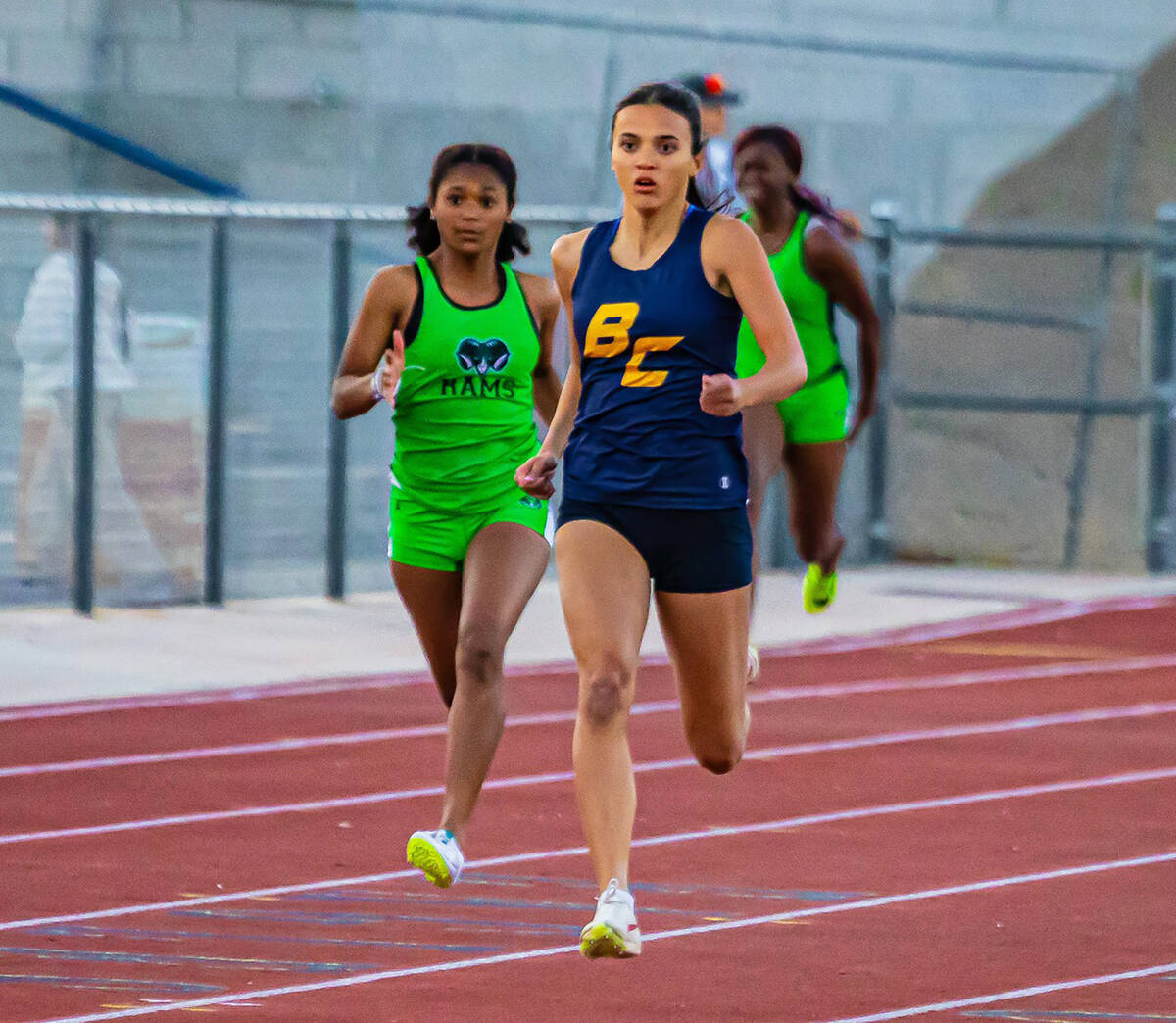 Photo courtesy Catherine Goode Sancha Jenas-Keogh finished ahead of the competition in the 200- ...