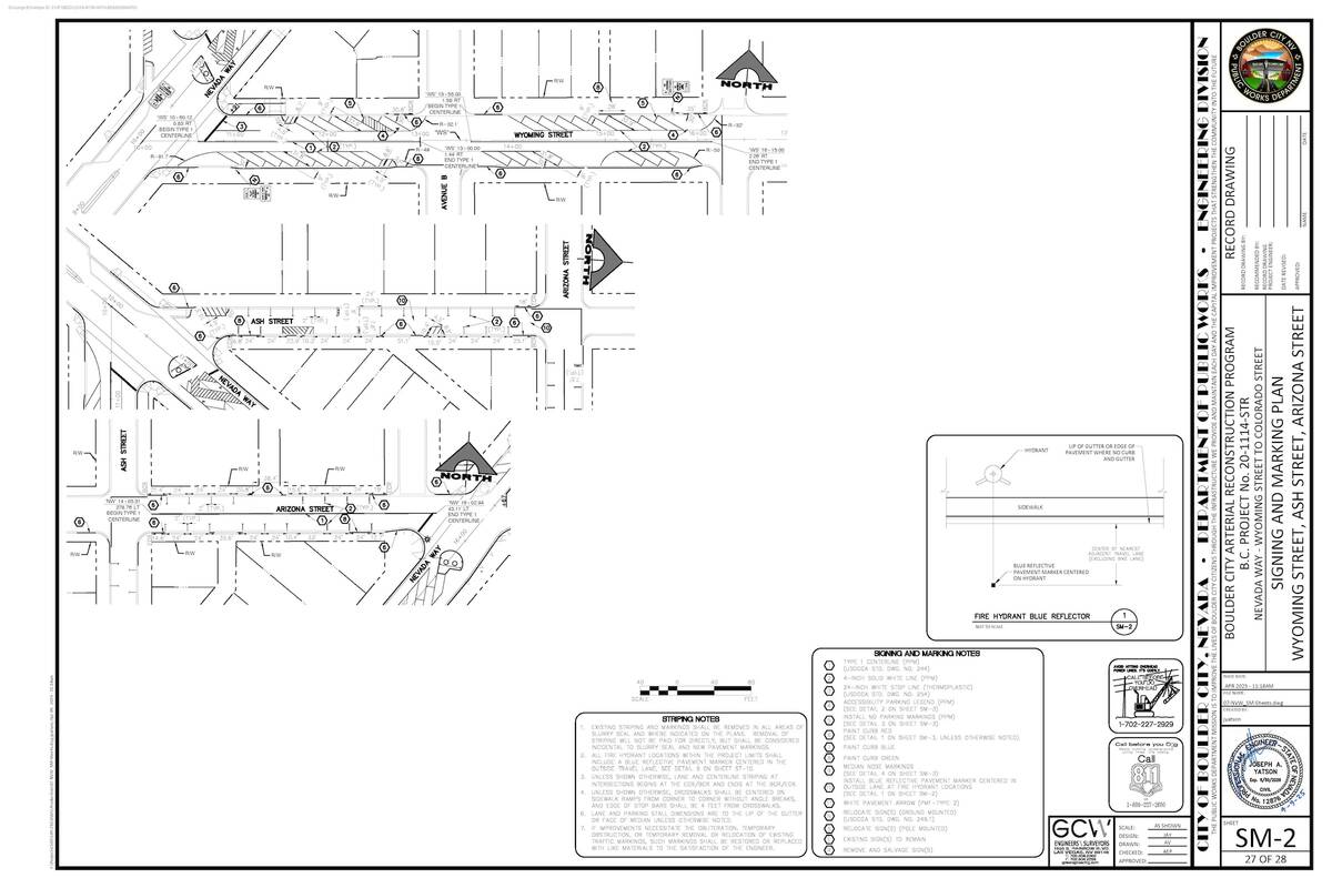 Courtesy image Provided plans also show parking changes coming for Arizona, Ash and Wyoming str ...