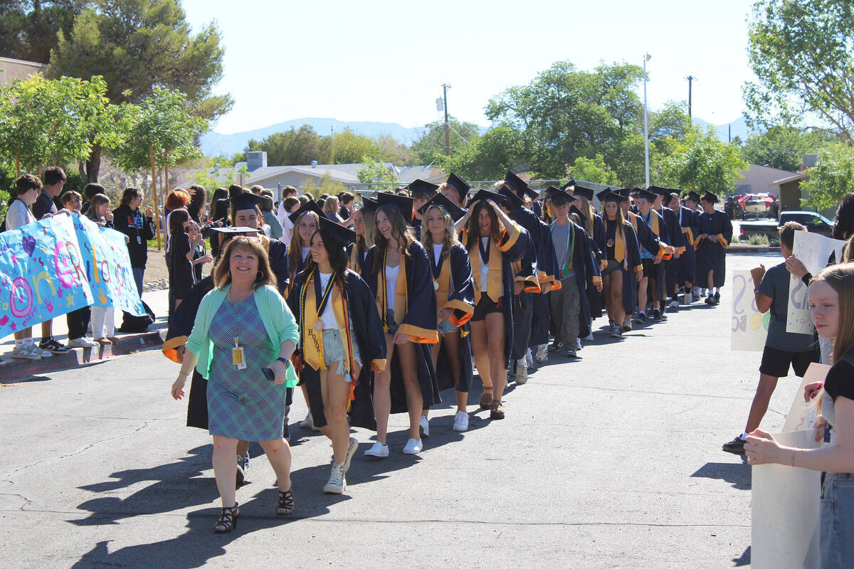 Ron Eland/Boulder City Review BCHS Principal Amy Wagner, who created the Grad Walk 10 years ago ...