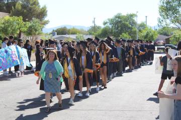 Ron Eland/Boulder City Review BCHS Principal Amy Wagner, who created the Grad Walk 10 years ago ...