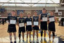 Photo courtesy Rachelle Huxford Rewarding their hard work and dedication, six members of the B ...