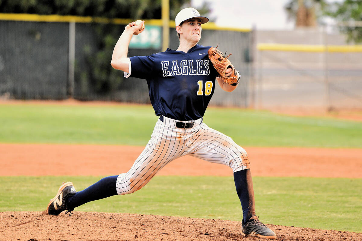 Robert Vendettoli/Boulder City Review Starting pitcher Steven Uszynski throws a strike against ...