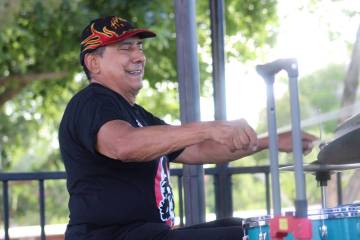 Norm Zelaya on drums.