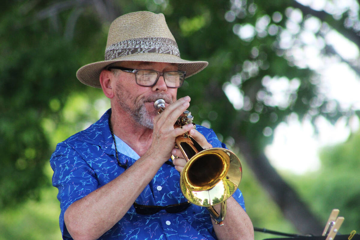 Dan Johnson was the special guest on trumpet.