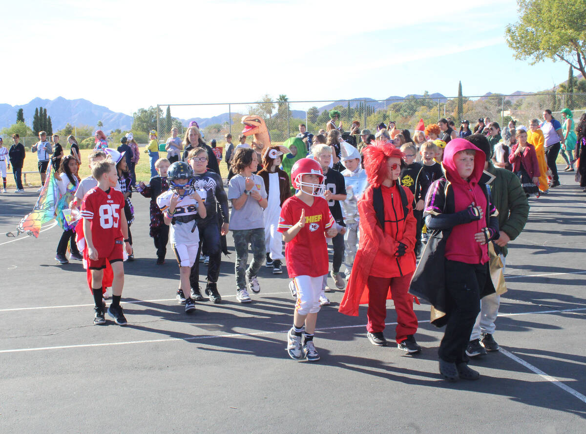 Ron Eland/Boulder City Review Martha P. King Elementary students during their costume parade on ...