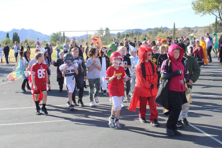 Ron Eland/Boulder City Review Martha P. King Elementary students during their costume parade on ...