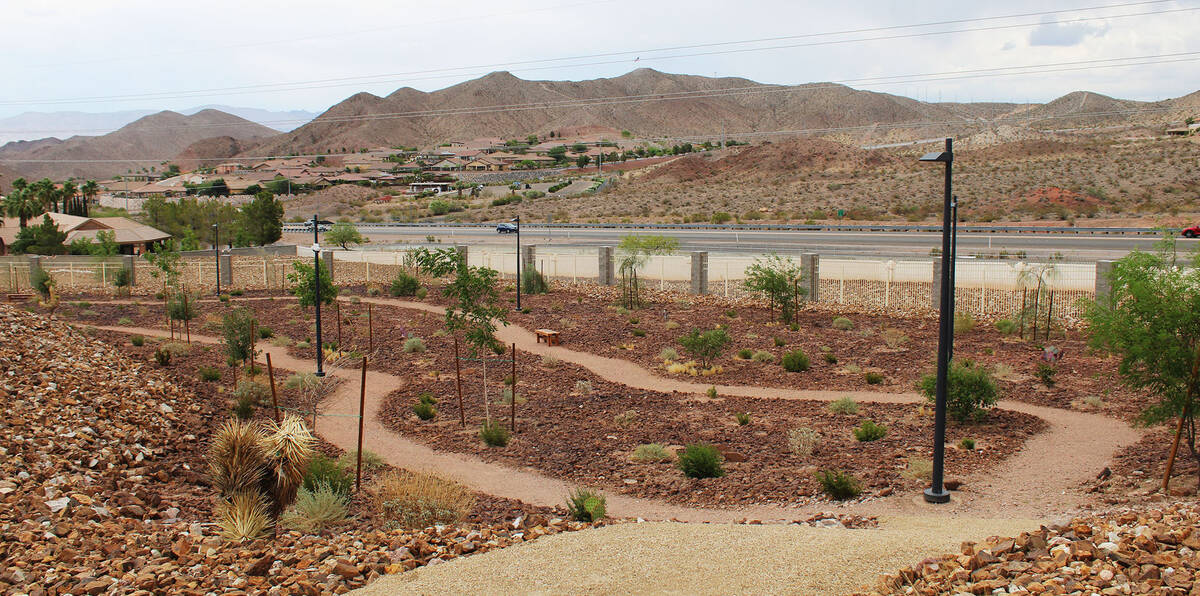 By Ron Eland/Boulder City Review The Healing Center has a pair of walking paths for both the st ...