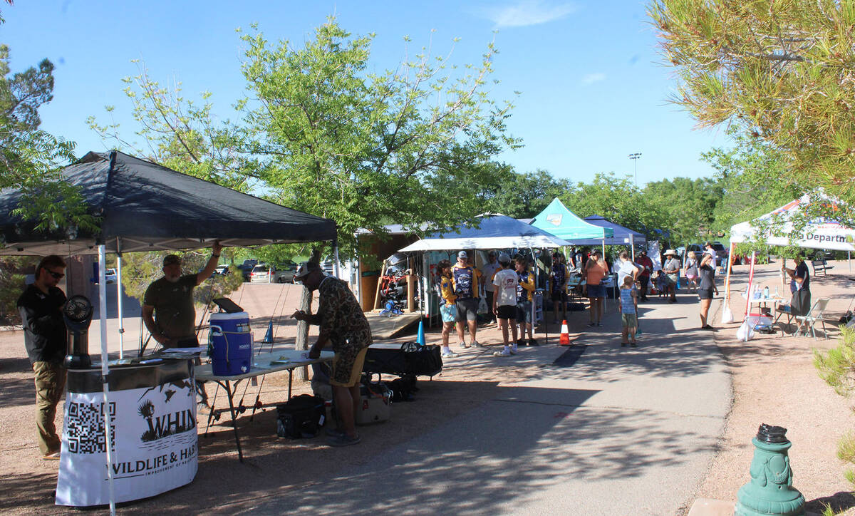 Various wildlife organizations, as well as the Boulder City Elks, had informational booths at t ...