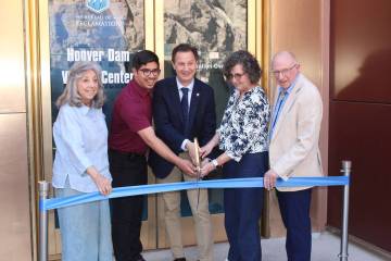 Ron Eland/Boulder City Review Tuesday morning, the Bureau of Reclamation hosted a ribbon-cuttin ...