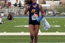 Courtesy photo Taking home some hardware, Sancha Jenas-Keogh placed first in both the high jump ...