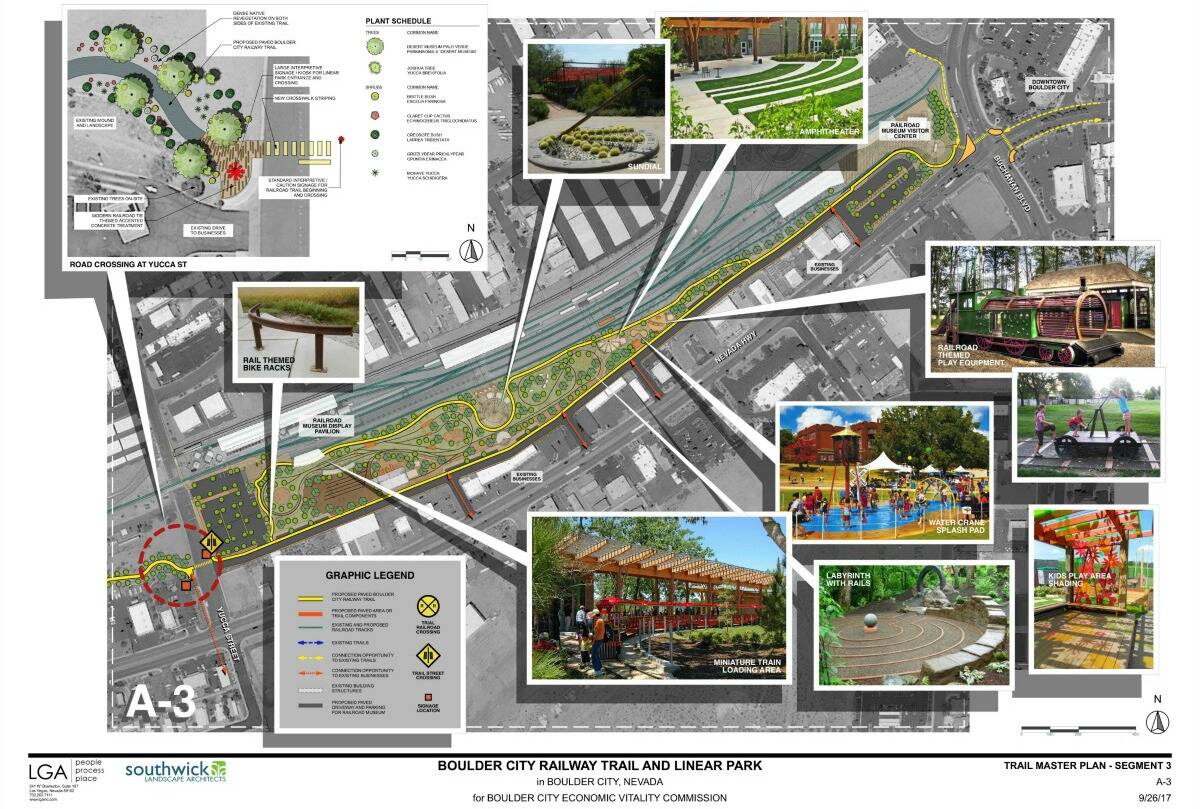 Courtesy photo Plans for Linear Park including the construction of an access road.