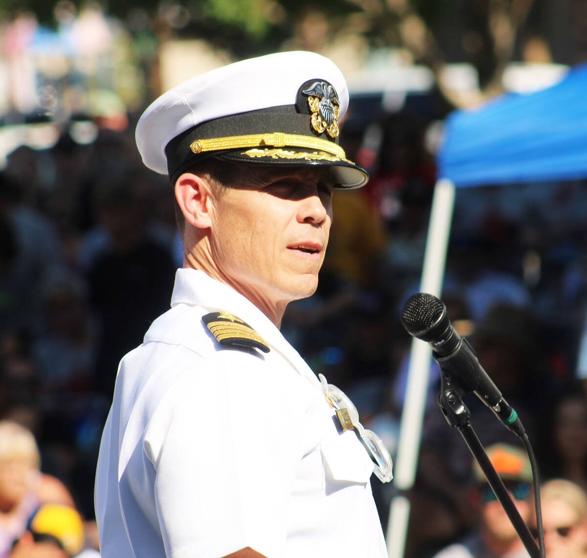 Ron Eland/Boulder City Review Capt. Christopher Wear, who trained with Shane Patton more than t ...