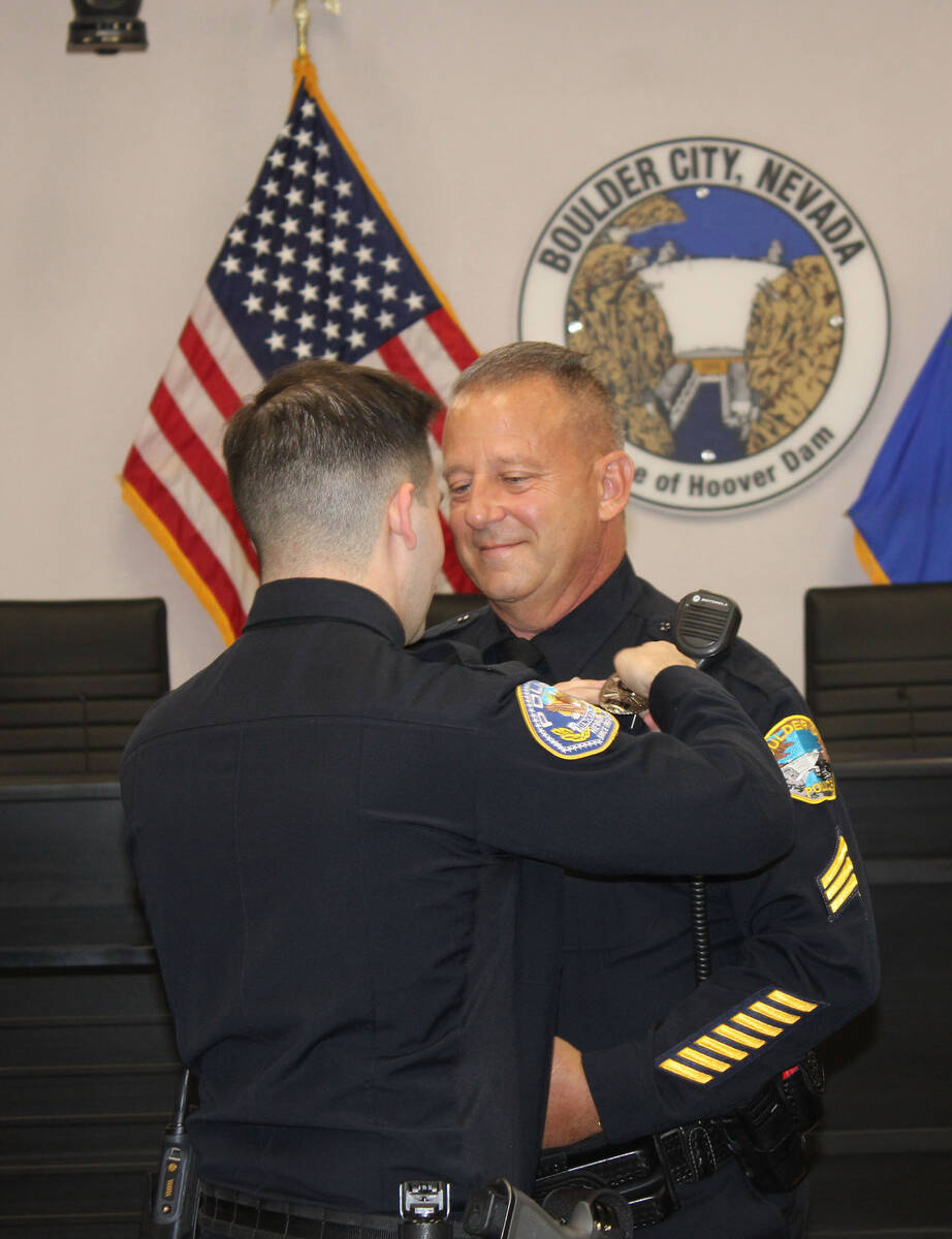 Ron Eland/Boulder City Review After 27 years, Sgt. Craig Tomao is retiring from the Boulder Cit ...