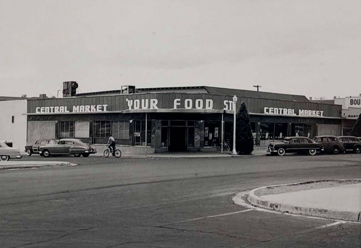 Photo courtesy Boulder City/Hoover Dam Museum This photo was taken of Central Market in 1953. N ...