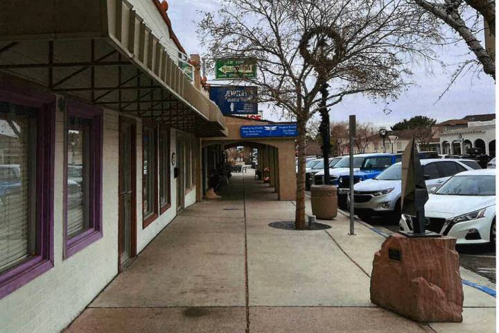 Courtesy image A photo submitted with the original 2022 application shows the old awning, which ...