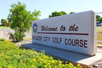Ron Eland/Boulder City Review Water usage at the municipal golf course was one item on the agen ...