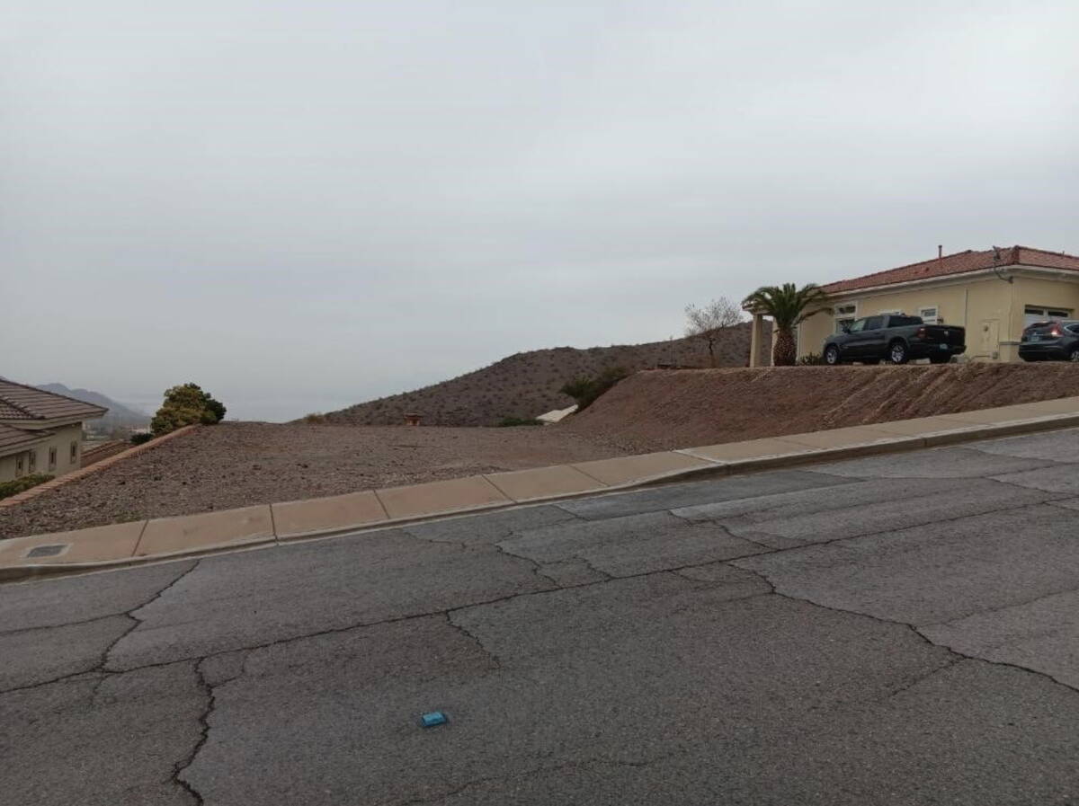 Courtesy image Street view of the lot at 829 Moonstone Drive.