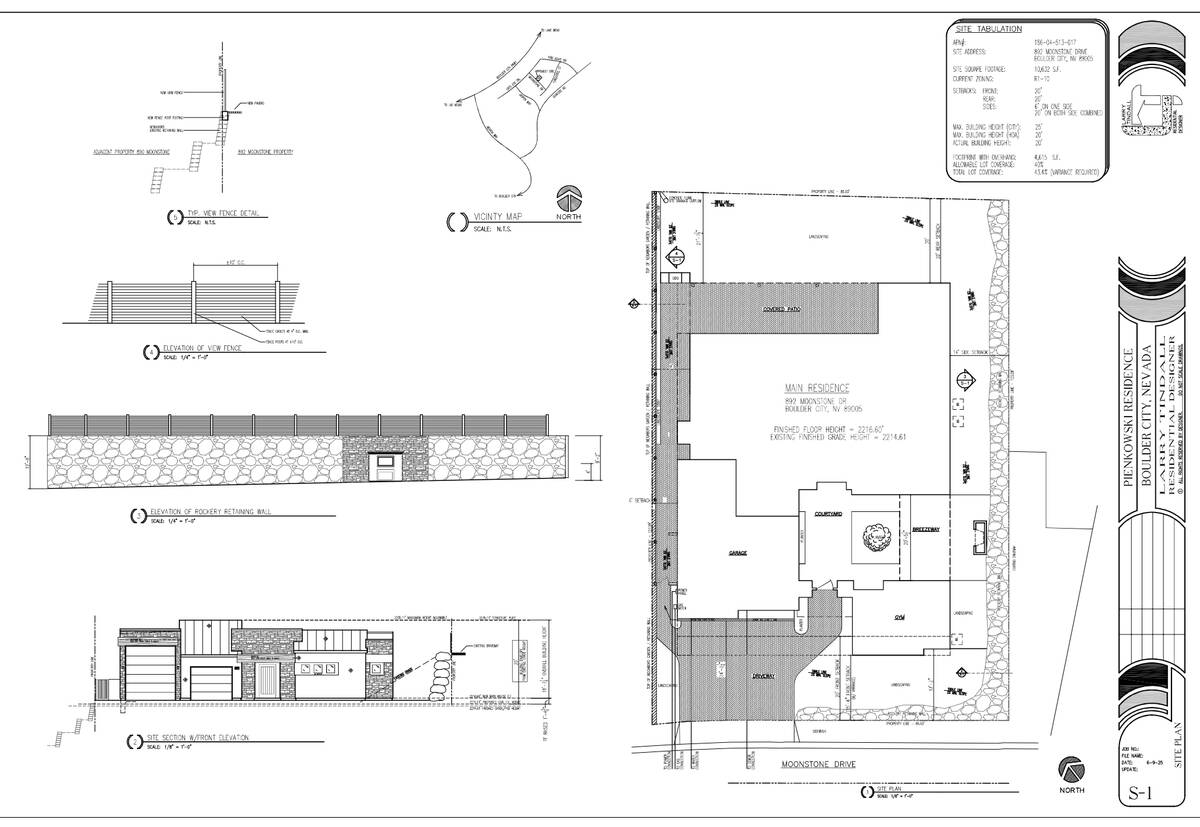 Courtesy image Plans submitted to the planning commission for the property at 829 Moonstone Drive.