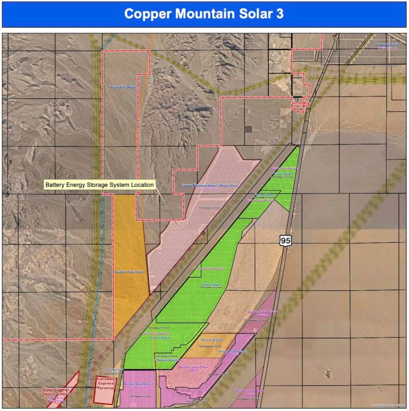 Courtesy image Map showing location of the Copper Mountain 3 development.