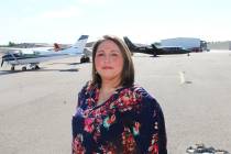 Ron Eland/Boulder City Review Boulder City Airport Manager Marissa Adou is excited about a cont ...