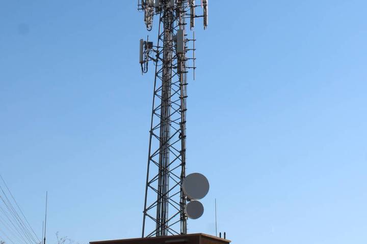 Ron Eland/Boulder City Review A cellular tower off of Industrial Road. These kinds of towers ar ...