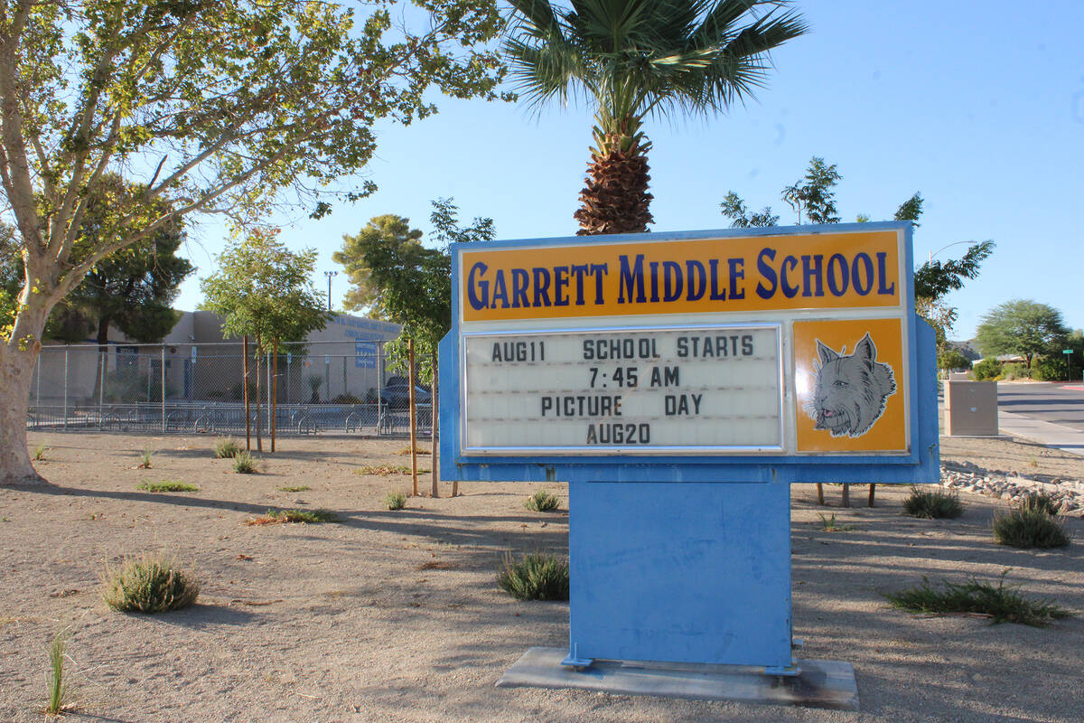 Ron Eland/Boulder City Review Garrett Middle School was one of the three Boulder City schools t ...